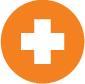 Orange Medical Cross Icon